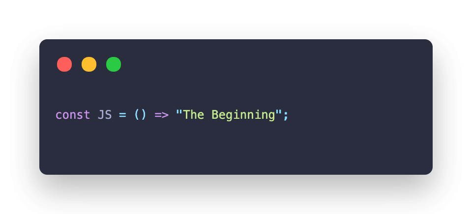 JavaScript – The Beginning